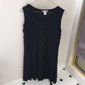 Christopher & Banks Black Frilly Dress